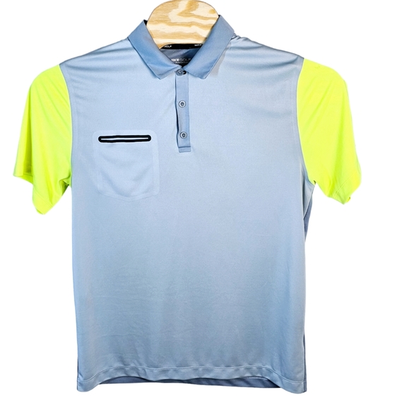 Nike Dri Fit Innovation Tour Performance 2 Tone Gray Golf Polo Shirt Men's Large - Picture 1 of 13